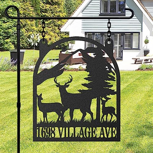 Personalized Hanging House Numbers for Outside, Address Numbers for House, Metal Address Signs for Houses,Custom House Number Sign, House Numbers for Outside Modern