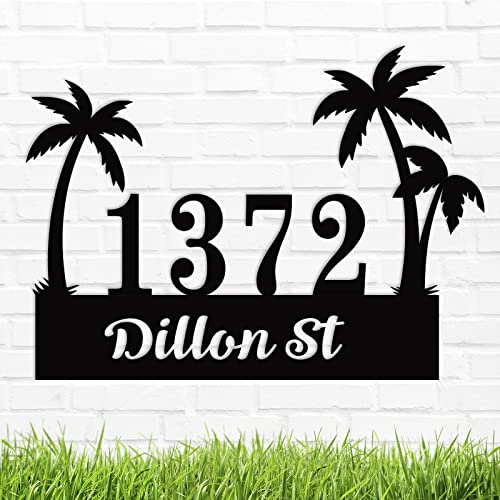 Address Numbers for Houses Custom House Number Sign Personalized Metal Address Plaque Metal Outdoor Address Sign Outdoor Sign Custom Numbers for a House Housewarming Gift