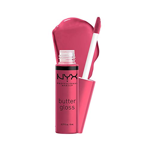 NYX PROFESSIONAL MAKEUP Butter Gloss, Non-Sticky Lip Gloss - Strawberry Cheesecake (Warm Pink)