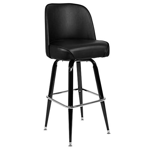 Flash Furniture James Metal Barstool with Swivel Bucket Seat