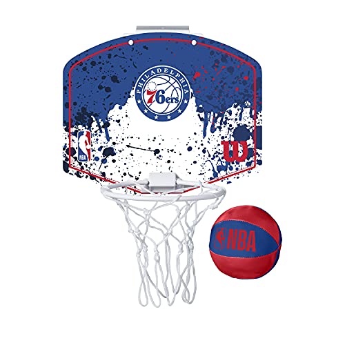 WILSON NBA Team Mini Basketball Hoop - Philadelphia 76ers