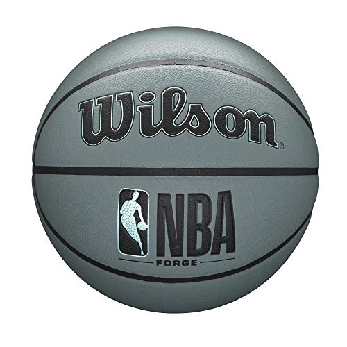 WILSON NBA Forge Series Indoor/Outdoor Basketball - Forge, Blue Grey, Size 6-28.5"