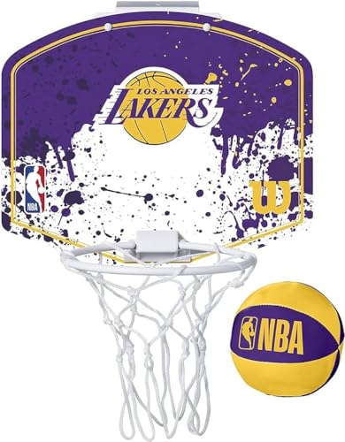 WILSON NBA Team Mini Basketball Hoop - Los Angeles Lakers