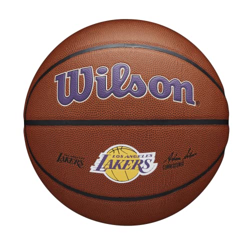 WILSON NBA Team Alliance Basketball - Size 7 - 29.5", Los Angeles Lakers