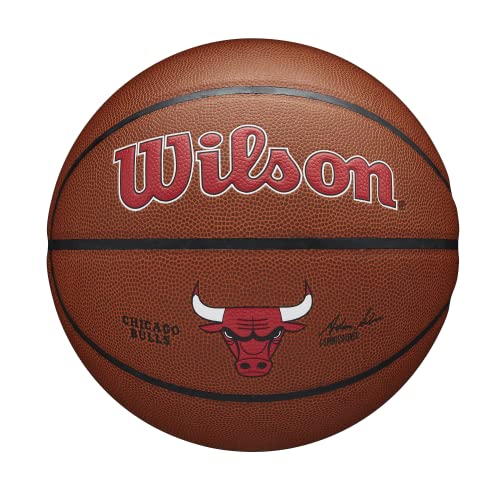 WILSON NBA Team Alliance Basketball - Size 7 - 29.5", Chicago Bulls