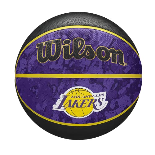 WILSON NBA Team Tiedye Basketball - Size 7 - 29.5", Los Angeles Lakers