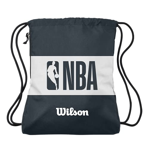 Wilson NBA Forge Drawstring Sport Bag - Black/Grey