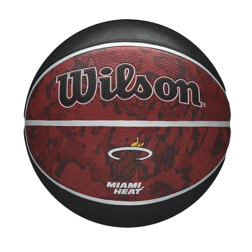 WILSON NBA Team Tiedye Basketball - Size 7 - 29.5", Miami Heat