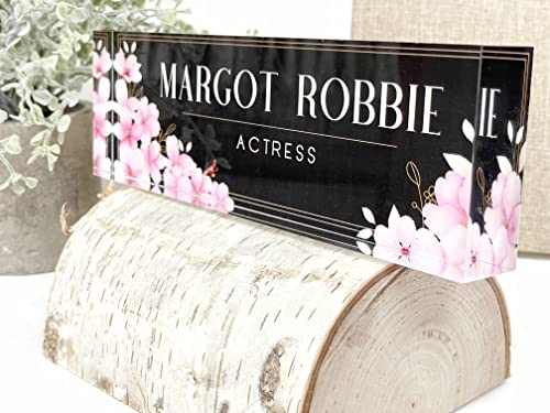 Personalized Name Plate for Your Desk or Office (Margot Robbie)