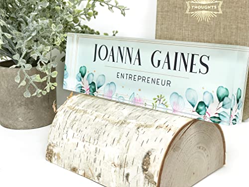 Personalized Name Plate for Your Desk or Office (Joanna G. Light)