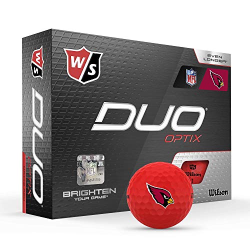 WILSON Duo Soft NFL Golf Balls (1 Dozen)-Arizona,Red