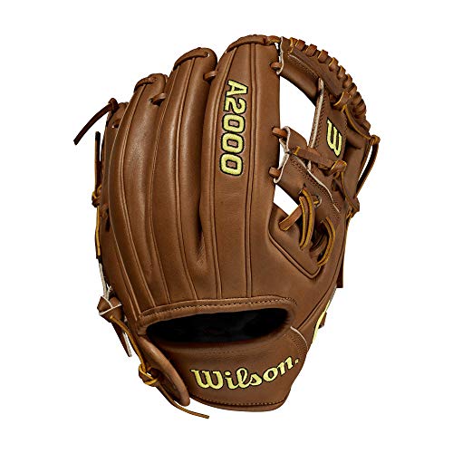 Wilson 2021 A2000 DP15 11.5" Infield Baseball Glove - Saddle Tan, Right Hand Throw