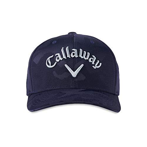 Callaway Camo Flexfit Snapback mens Hat, One Size, Navy