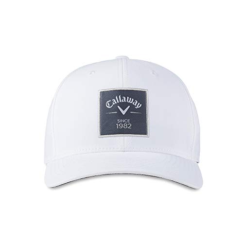 Callaway Rutherford Flexfit Snapback Hat, One Size, White