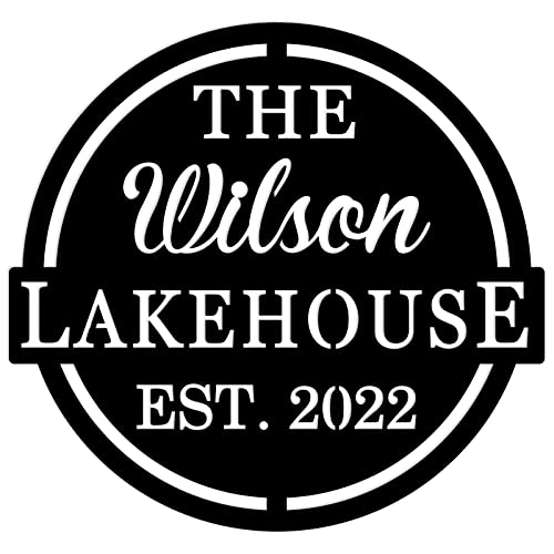 Personalized Lake House Sign with Established Date