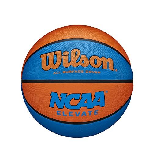 Wilson NCAA Elevate Basketball - Size 5-27.5", Royal/Orange