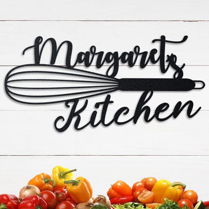 Personalized Metal Name Signs for Kitchen, Custom Family Last Name for Home Decor, Metal Wall Art, Customize Kitchen Plaque Decor for Dining Room, Gifts for Mom, Mother's Gift