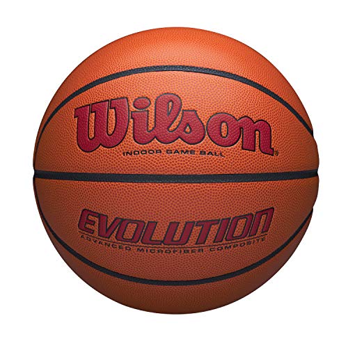 WILSON Evolution Official Size Game Basketball-Scarlet