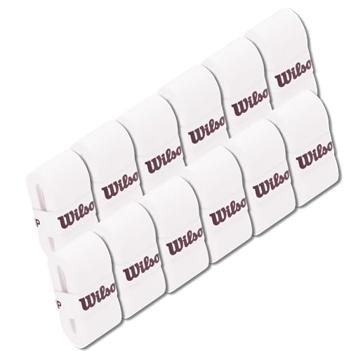 WILSON Pro Overgrip Comfort 12 Tennis Overgrip - White - repacked Singles