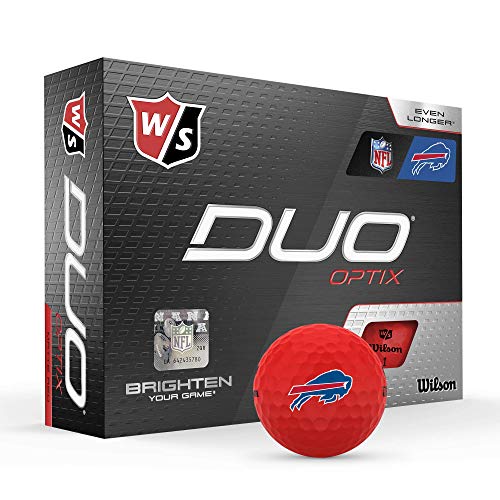 WILSON Duo Soft NFL Golf Balls (1 Dozen)-Buffalo,Red