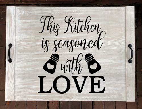 This Kitchen is Seasoned with Love decal | Noodle board decal | Kitchen Wall decal | Kitchen Decor | Kitchen Decals