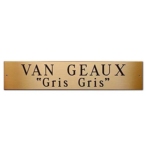 Engraved Solid Brass Name Plate 10"x2"