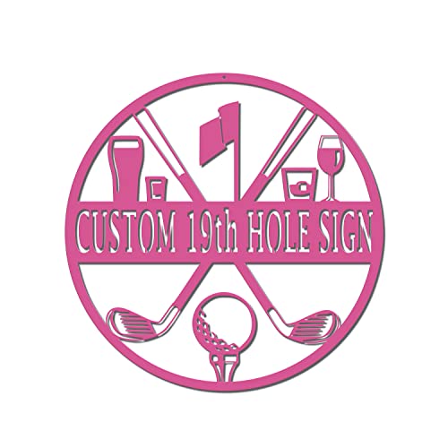 19th Hole Custom Golf Sign