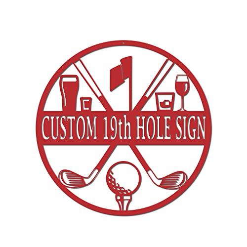 19th Hole Custom Golf Sign