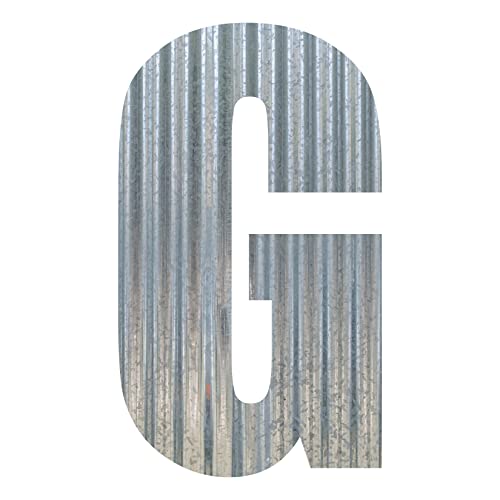 Corrugated Metal Letter (9 Inch, G)