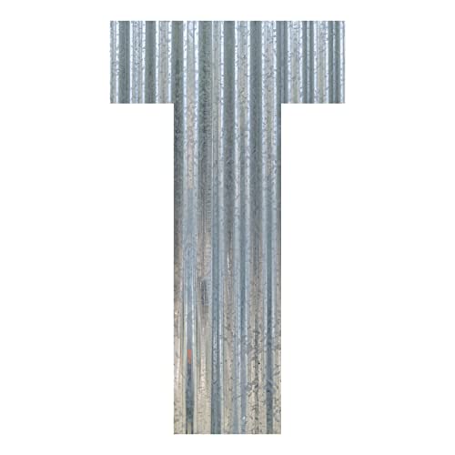 Corrugated Metal Letter (20 Inch, T)