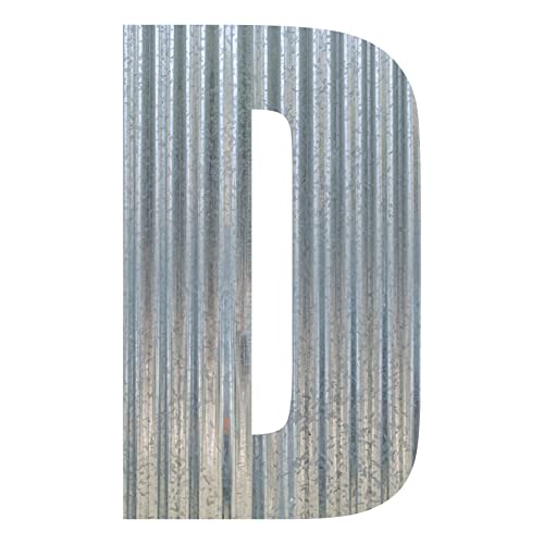 Corrugated Metal Letter (9 Inch, D)