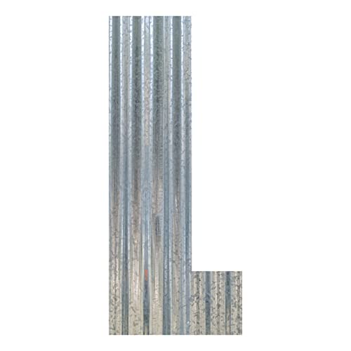 Corrugated Metal Letter (24 Inch, L)