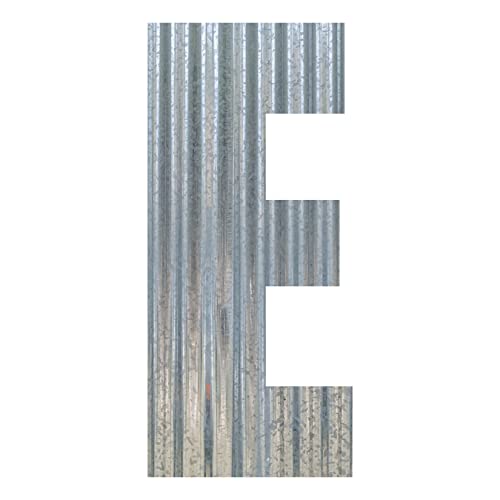 Corrugated Metal Letter (20 Inch, E)