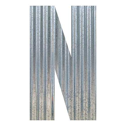 Corrugated Metal Letter (9 Inch, N)