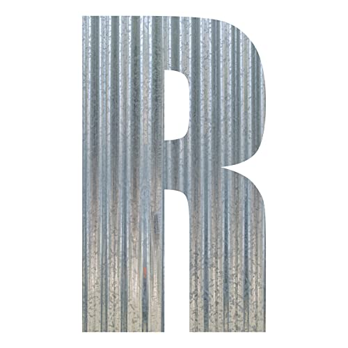 Corrugated Metal Letter (6 Inch, R)