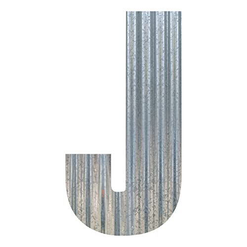 Corrugated Metal Letter (24 Inch, J)