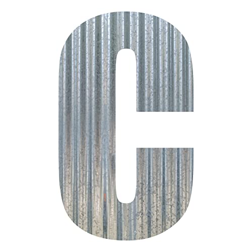 Corrugated Metal Letter (24 Inch, C)