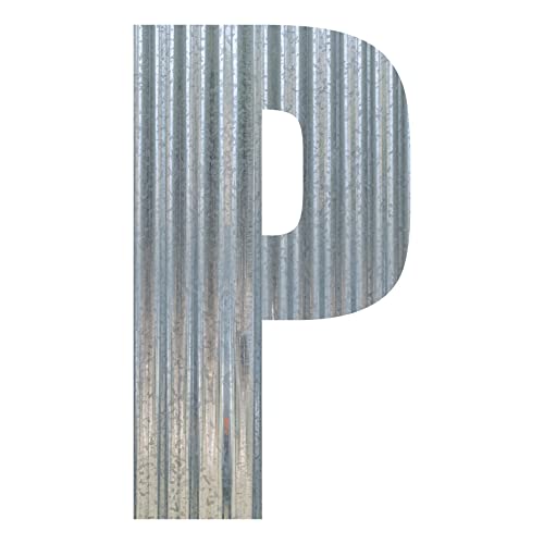 Corrugated Metal Letter (6 Inch, P)