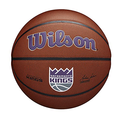 WILSON NBA Team Alliance Basketball - Size 7 - 29.5", Sacremento Kings