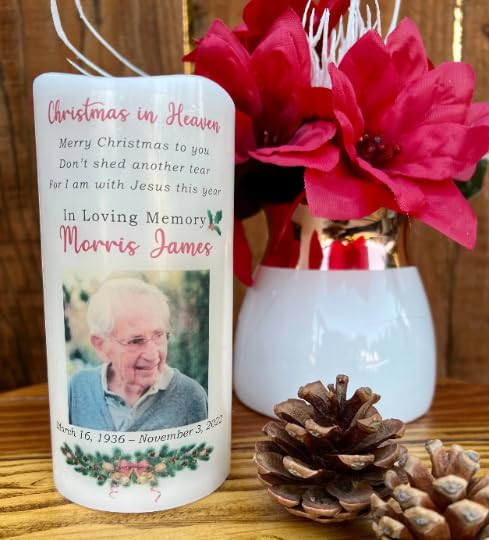 Christmas in Heaven Christmas Memorial Gift Christmas Memorial Memorial Ornament (8 inch, English)