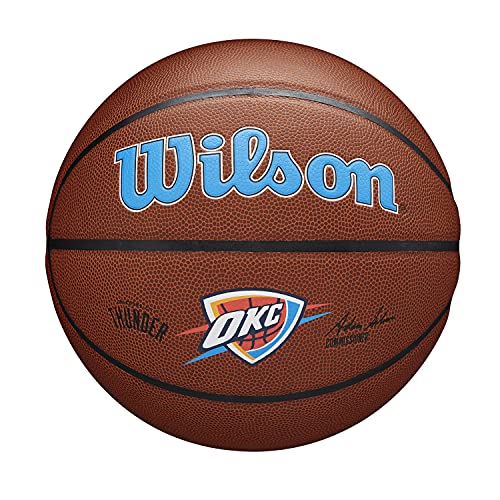 WILSON NBA Team Alliance Basketball - Size 7 - 29.5", Oklahoma City Thunder