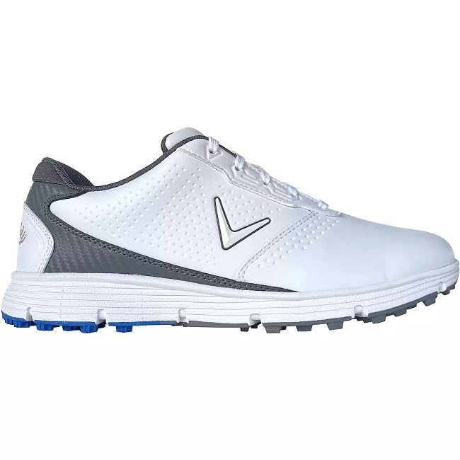 Callaway Men's Balboa Sport Spikeless Waterproof Golf Shoe, 8.5 Medium White/Gray