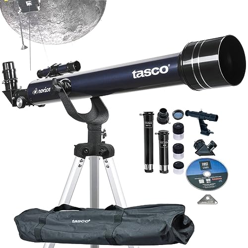 TASCO 30060402: Novice 60x700mm Telescope, Blue Refractor 402x Magnification, One Size