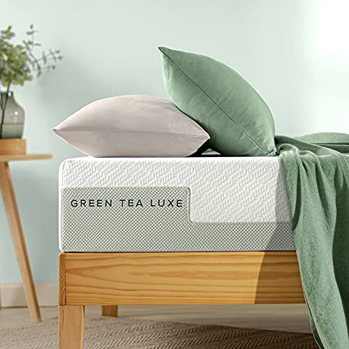ZINUS 10 Inch Green Tea Luxe Memory Foam Mattress / Pressure Relieving / CertiPUR-US Certified / Bed-in-a-Box / All-New / Made in USA, Queen