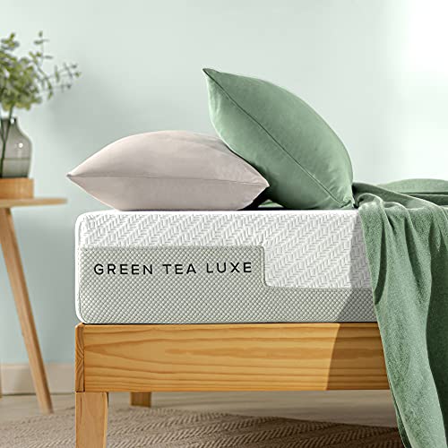 ZINUS 8 Inch Green Tea Luxe Memory Foam Mattress / Pressure Relieving / CertiPUR-US Certified / Bed-in-a-Box / All-New / Made in USA, Queen