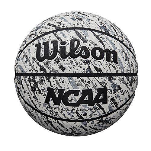 Wilson NCAA Replica Splatter Basketball - Size 7 - 29.5", Black/White