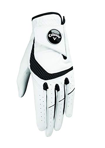 Callaway Women's Golf Ladies Syntech Right Hand Glove, White, Medium