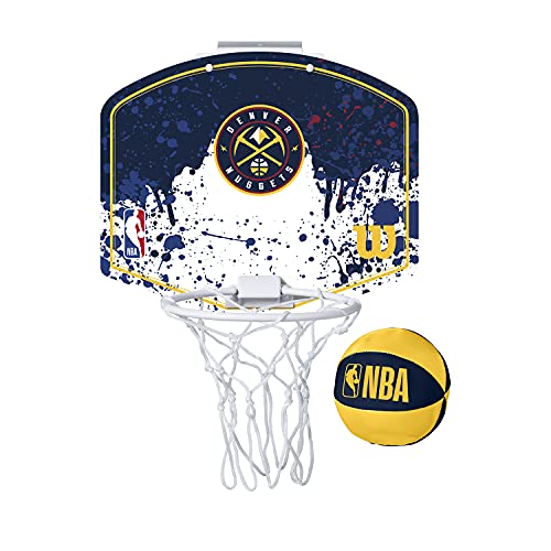 WILSON NBA Team Mini Basketball Hoop - Denver Nuggets