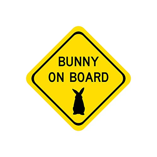 Bunny on Board car magnet