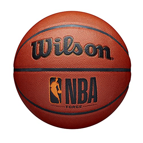 WILSON NBA Forge Series Indoor/Outdoor Basketball - Forge, Brown, Size 6-28.5"